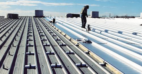 Ребристое листовое железо - REROOF AND RETROFIT - BlueScope Steel - из стали / отдельно стоящее