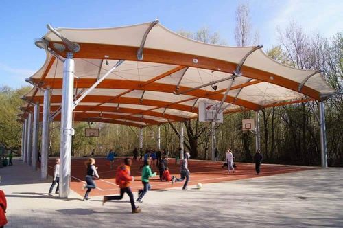 Натяжная конструкция на деревянном каркасе - HAMBOURG - SMC2 - для покрытий / для общественных мест / для организации мероприятий