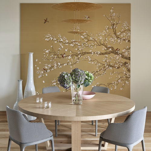 Восточный обои - SPARROWS - Misha wallcoverings - из шелка / природный мотив / с китайскими мотивами