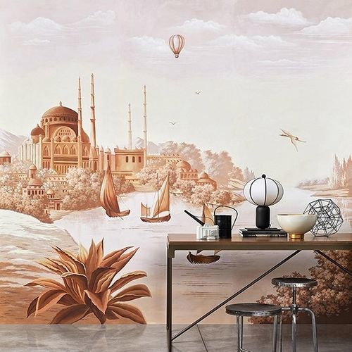 Классический обои - THE SILK ROAD - Misha wallcoverings - из шелка / панорамный / сцены из жизни