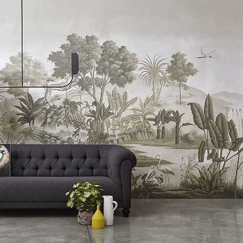 Классический обои - THE SPICE ROUTE - Misha wallcoverings - из шелка / природный мотив / панорамный