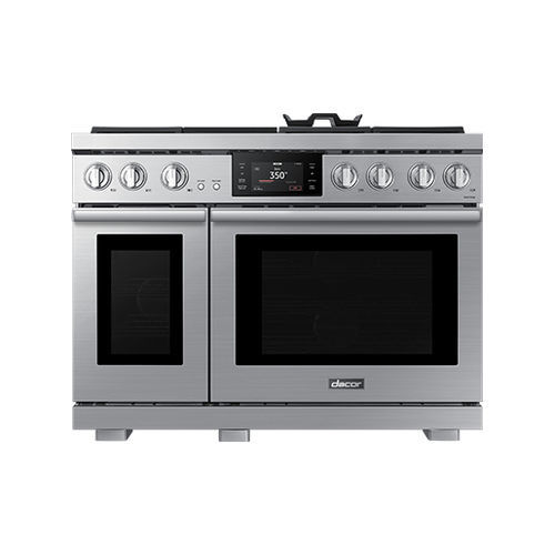 Газовая кухонная плита - DOP48T963DS/DA - dacor - 6 конфорок / 2 духовки / с ручной чисткой