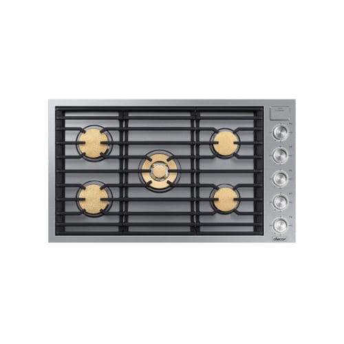 Газовая варочная панель - DTG36M955FS/DA - dacor - 5 конфорок / встраиваемая / с поворотными регуляторами