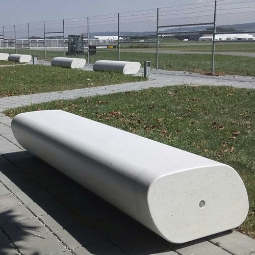 Современная общественная скамейка - TREELINE - METALCO - из восстановленного камня / со спинкой / без спинки