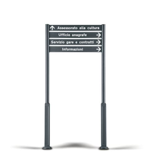 Сигнальная табличка на высоких ножках - PARVUS - METALCO - напольная / из экструдированного алюминия / из стали, покрытой порошком
