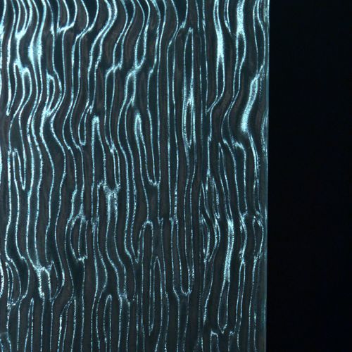 Закаленная стеклянная панель - METAL RIPPLE HOLOGRAPHIC  - Avant Art Architectural Glass, Inc. - слоистая / текстурированная / 3D
