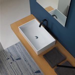 Настольная раковина - BXLA60 - GSG Ceramic Design - из CrystalTech® / глянцевая / прямоугольная