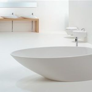 Овальная ванна - TOVA205 - GSG Ceramic Design - отдельностоящая / для жилых зданий / из Pietraluce®