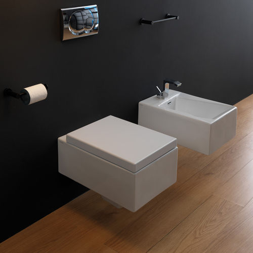Подвесной унитаз - OZWCSO - GSG Ceramic Design - из керамики / для бытового использования / прямоугольный