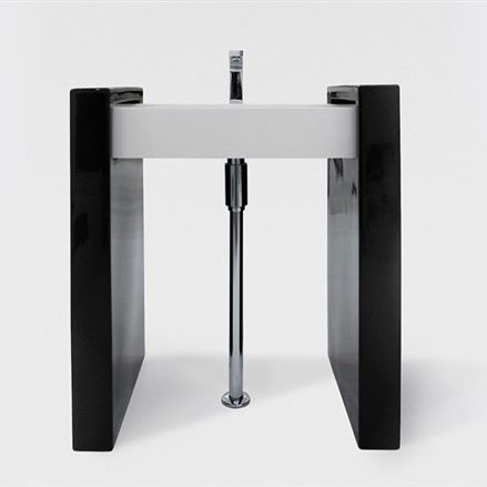 Раковина на ножке - BXLACOL60FS - GSG Ceramic Design - из CrystalTech® / глянцевая / матовая отделка