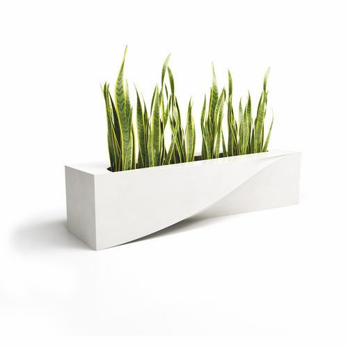 Кадка для садовых растений из полиэфирного волокна - S PLANTER - LAB23 - из гальванизированной стали / из композита / уникальный дизайн