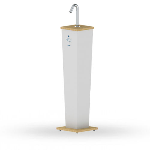 Напольный диспенсер для дезинфицирующего средства - CSABA PILLAR - Stern Engineering Ltd. - автоматический / из нержавеющей стали / для профессионального использования