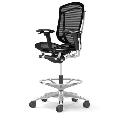 Современный табурет - CONTESSA II - Okamura - из ткани / с основанием из металла / с центральной опорой