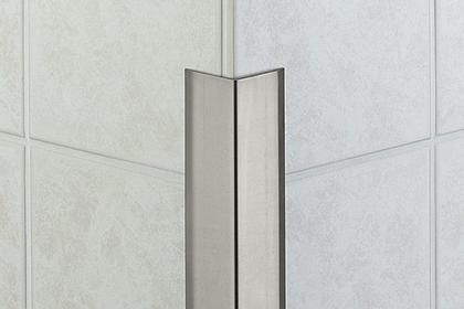 Отделочный профиль из нержавеющей стали - SCHLUTER®-ECK-K - Schluter Systems - для плиточного пола / для наружных углов
