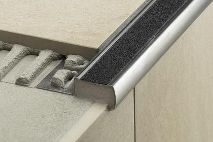 Валик ступени из алюминия - SCHLUTER®-TREP-G/-GK - Schluter Systems - противоскользящий