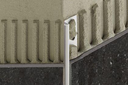Отделочный профиль из нержавеющей стали - SCHLUTER®-DECO-DE - Schluter Systems - для плиточного пола / для наружных углов