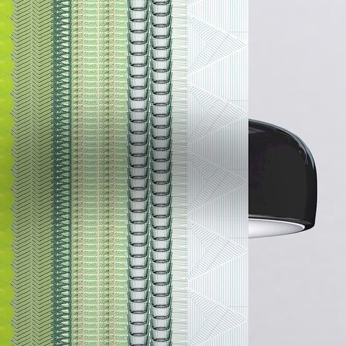 Стеклянная панель для безопасности - RECYCLED STRIPES - Skyline Design - слоистая / закаленная / декорированная