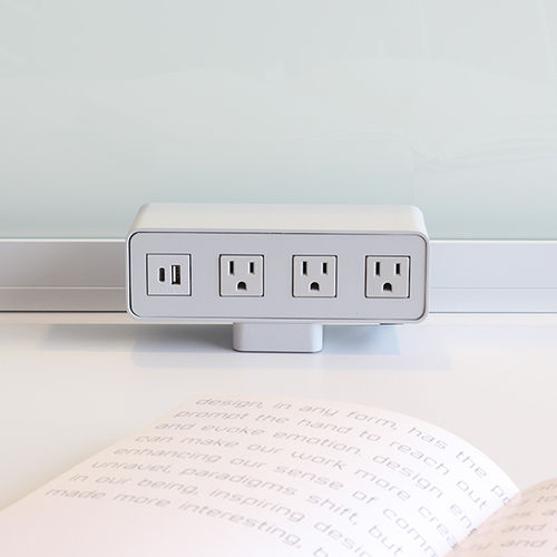 Розетка тока - POWER QUBE - Teknion - для компьютерной техники / USB / четверная