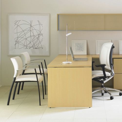 Современный стул для посетителей - SITARA - Teknion - для интерьера / из эбенового дерева / из пластика
