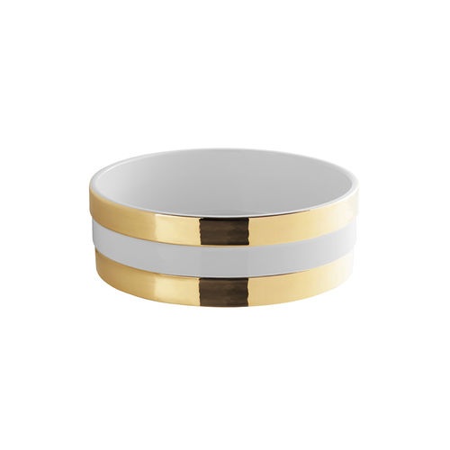 Настольная раковина - RING  - Sanindusa - из керамики / круглая / без отверстия