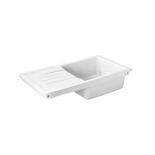 Кухонная раковина 1 чаша - Reno XS : 731300 - Sanindusa - с сушкой / из керамики / встраиваемая сверху