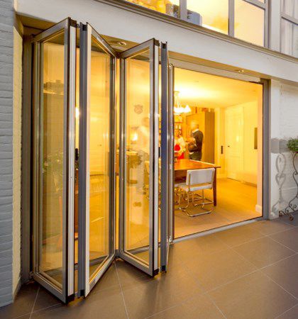Панорамное окно сложенное «гармошкой» - SL60E - VELFAC - из алюминия / с двойным остеклением / с тройным остеклением