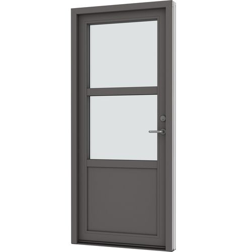 Входная дверь - RIBO ALU - VELFAC - из дерева / из алюминия / створчатая