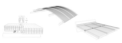 Крыша из поликарбоната - PC 2600-40-7-U - Rodeca GmbH - с защитой от УФ-излучения
