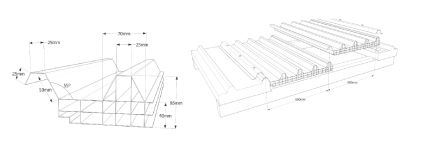 Крыша из поликарбоната - 2685-3 - Rodeca GmbH - полупрозрачная / волнистая