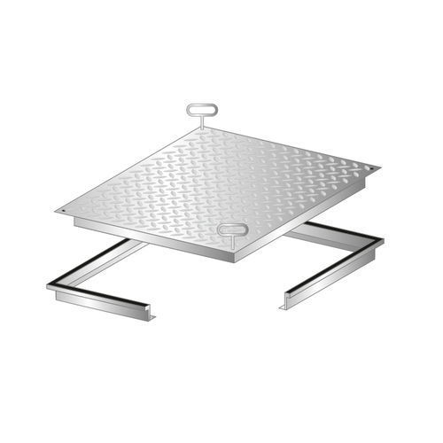 Смотровой люк для напольной поверхности - RV - REMOVABLE COVERS - Gorter - прямоугольный / квадратный / из алюминия