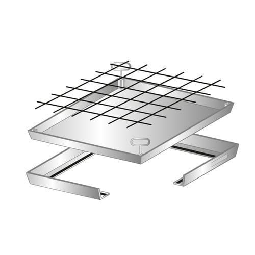 Смотровой люк для напольной поверхности - BV-FL - REMOVABLE COVERS - Gorter - квадратный / прямоугольный / из гальванизированной стали