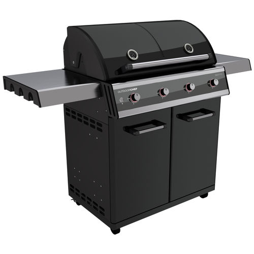 Газовое барбекю - DUALCHEF 415 G - Outdoor Chef - на роликах / из окрашенного металла / из нержавеющей стали