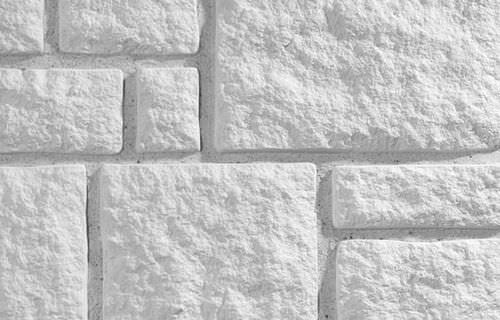 Облицовочная пластина из восстановленного камня - LANDHOUSE WHITE - Klimex - для наружного использования / внутренняя / 100% перерабатываемая