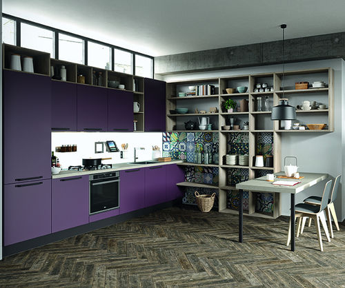 Современная кухня - FARO - ARAN Cucine - из полимера / островного типа / с ручками