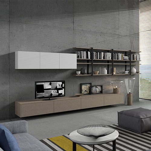 Современный настенный комплект для ТВ - BIJOU - ARAN Cucine - из стекла