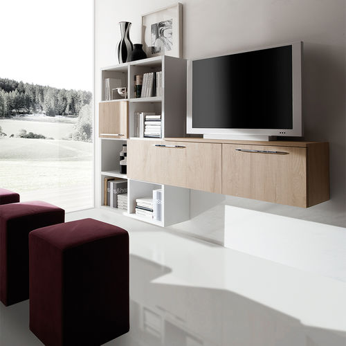 Современный настенный комплект для ТВ - ERIKA - ARAN Cucine - из меламина