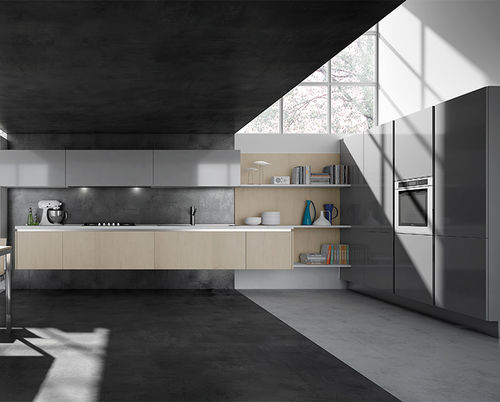 Современная кухня - ERIKA  - ARAN Cucine - из Fenix NTM® / без ручки / лакированная