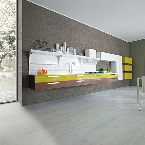 Современная кухня - MIRÒ COLOURS - ARAN Cucine - из дерева / из алюминия / из ламината