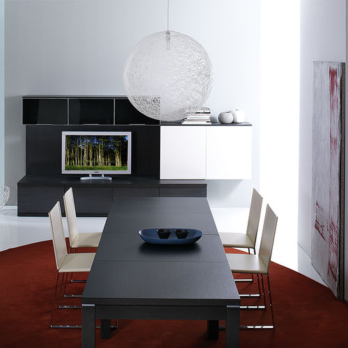 Современный настенный комплект для ТВ - MIA - ARAN Cucine - из лакированной древесины