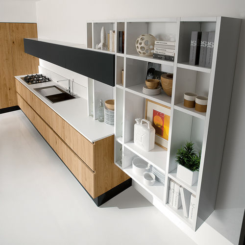 Настенный стеллаж - VOLARE - ARAN Cucine - современный / из лакированной древесины / для кухни