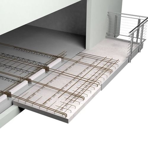 Сборная плита из бетона - BALCON EN ITI - RECTOR - армированная