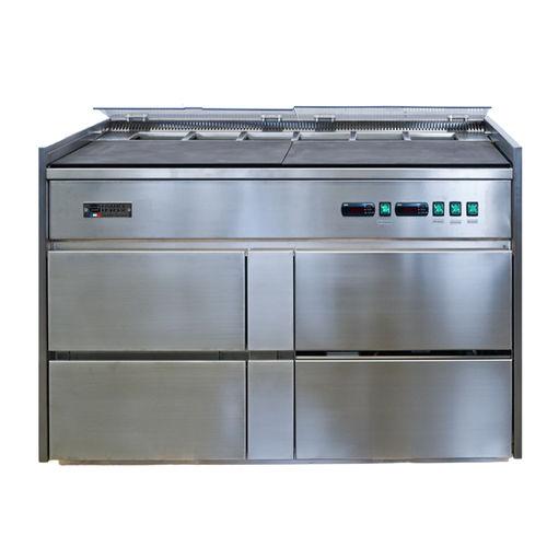 Разделочный стол из нержавеющей стали - FLUX LAMINAIRE - FRANCE INOX INDUSTRIE - с охлаждением / для профессионального использования