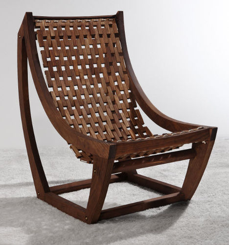 Современный стул для сада - 221 P - Al Cazar Fine Woods - из дерева / откидной / для бытового использования