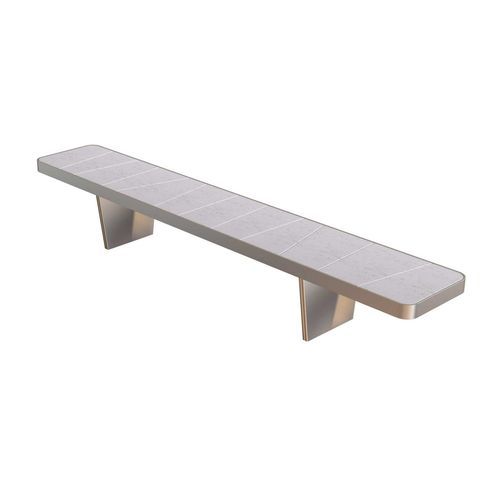 Современная скамейка - DOLMEN/2 - ALTEK ITALIA DESIGN - из стали / из композитных материалов / из камня