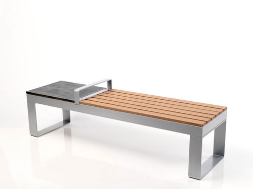 Современная общественная скамейка - PAK - ALTEK ITALIA DESIGN - алюминий / из композита / без спинки