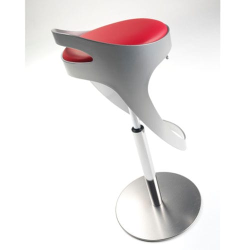 Современный барный табурет - RE ARTÙ - ALTEK ITALIA DESIGN - из кожи / из искусственной кожи / с основанием из алюминия