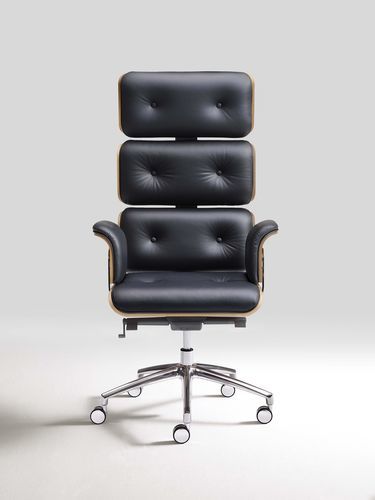 Дизайнерское директорское кресло - ARMADILLO 1 - ALTEK ITALIA DESIGN - из кожи / из литого алюминия / из стали