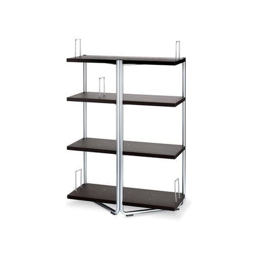 Современный книжный шкаф - VERTIGO LV72 - ALTEK ITALIA DESIGN - из хрома / из стали / из беленого дуба