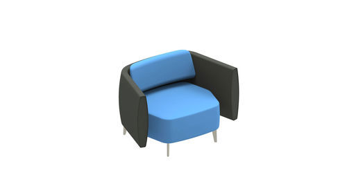 Современное кресло - AIRWAVE 20 - ALTEK ITALIA DESIGN - из искусственной кожи / из пенополиуретана / из ткани