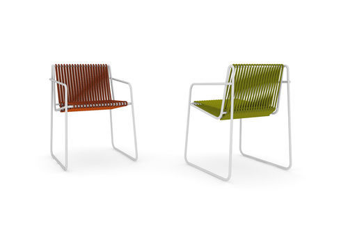 Современное кресло - RADA - ALTEK ITALIA DESIGN - из веревки / из стали, покрытой порошком / из металла